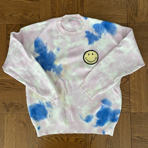 Sandro Tops - Sandro Paris Dayey Tir-Dyed Smiley Sweater